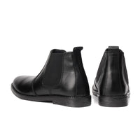 Black Cow Leather Chelsea Boots - Mmall