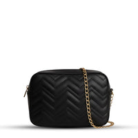 Aura Black women's crossbody bag in black by Bag X