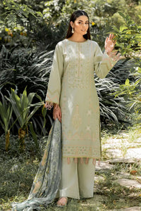 Safwa | Mint Whisper - 3PC Unstitched Suit (SPN02) - Mmall