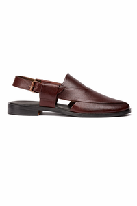 CL-03 Brown Peshawari Chappal - DeVogue