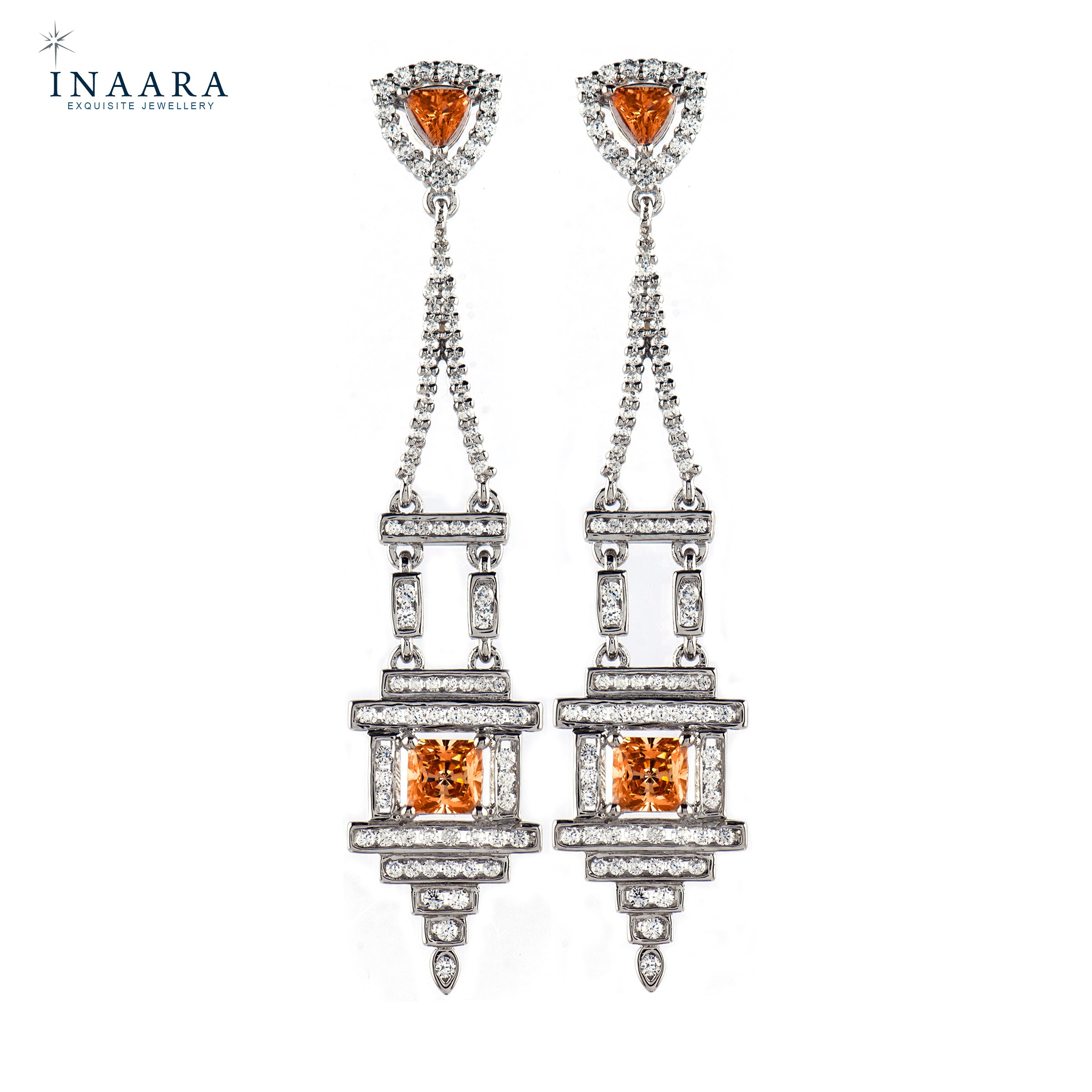 Earrings - Crystal Orange