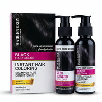 Smart Size Instant Hair Coloring Shampoo plus Conditioner - Black