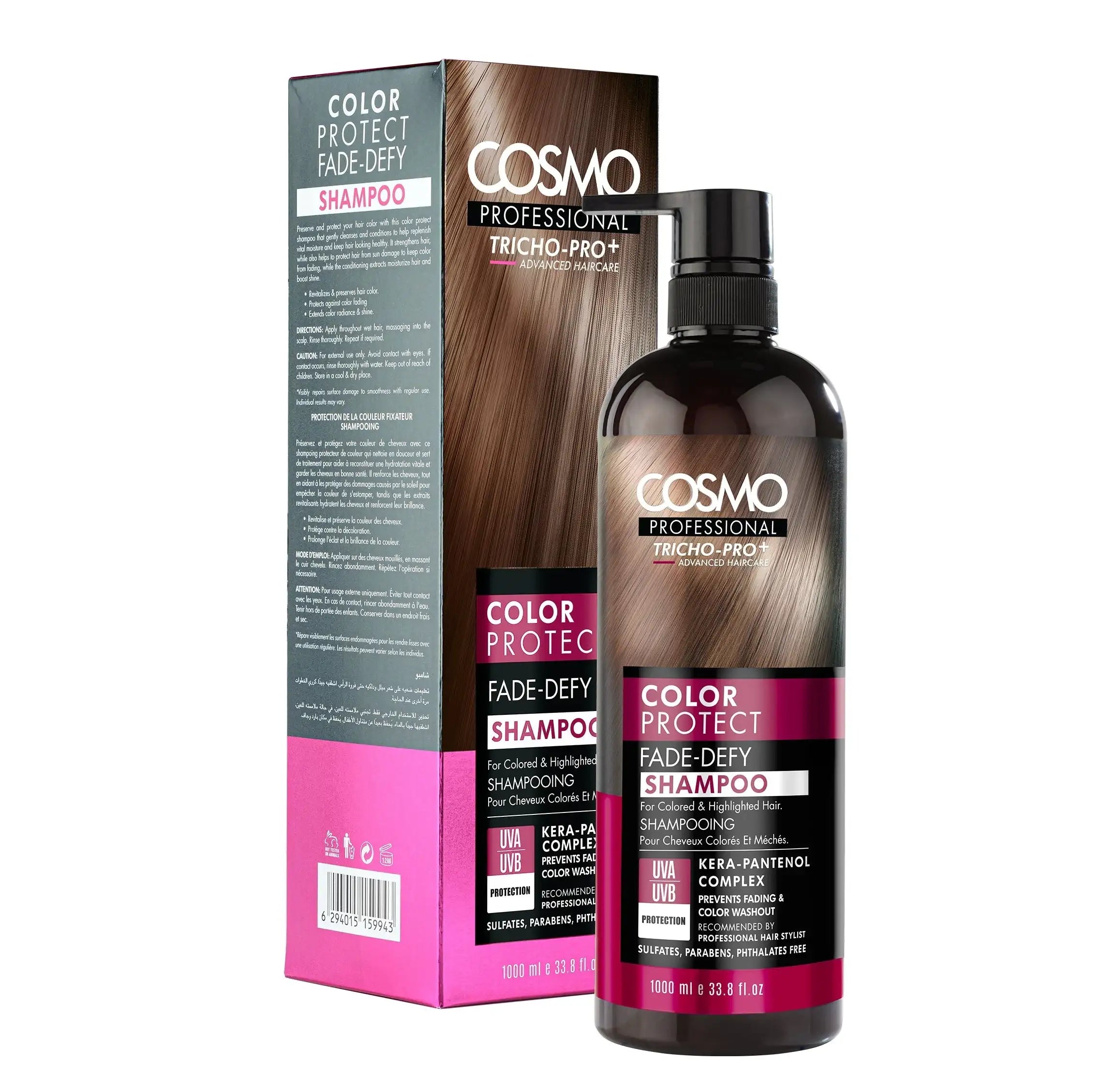 Cosmo Professional Color Protect Fade Defy Shampoo 1000Ml - Mmall