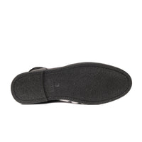 BT-03 Black Ankle Boots in Oily Cow Leather - DeVogue