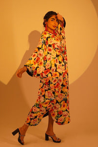 Kaftan - Printed Georgette - Kross Kulture