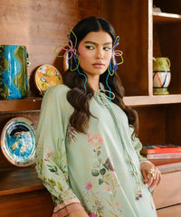 Printed Silk Lawn Kaftaan - Kross Kulture