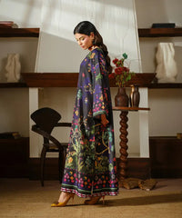 Printed Silk Lawn Kaftaan - Kross Kulture