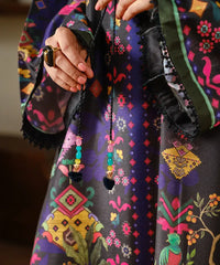 Printed Silk Lawn Kaftaan - Kross Kulture