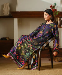 Printed Silk Lawn Kaftaan - Kross Kulture