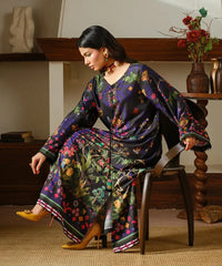 Printed Silk Lawn Kaftaan - Kross Kulture
