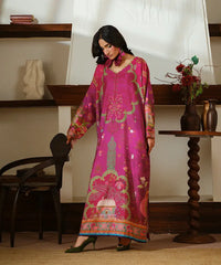 Printed Silk Lawn Kaftaan - Kross Kulture
