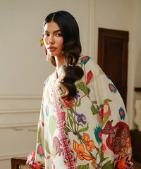 Printed Silk Lawn Kaftaan - Kross Kulture