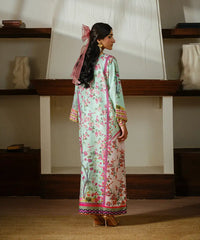 Printed Silk Lawn Kaftaan - Kross Kulture
