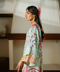 Printed Silk Lawn Kaftaan - Kross Kulture