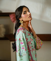 Printed Silk Lawn Kaftaan - Kross Kulture
