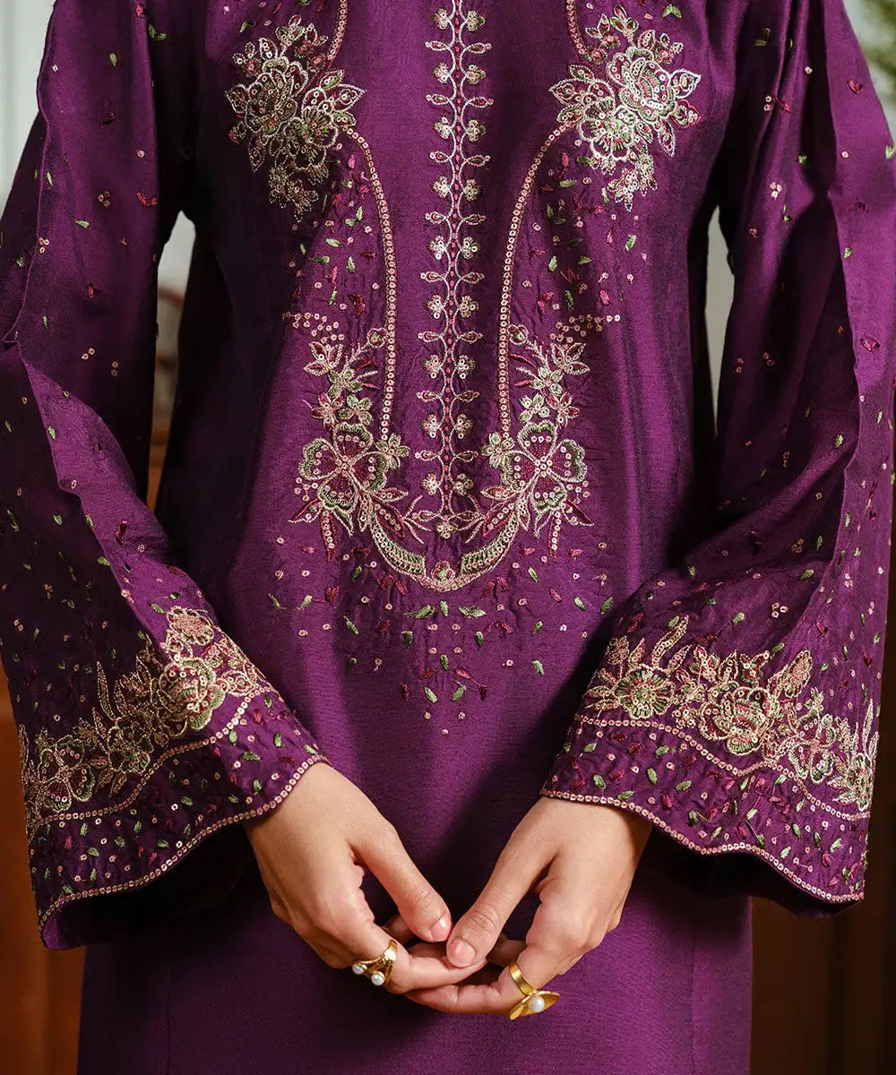 Embroidered Yarn Dyed Shirt - Kross Kulture