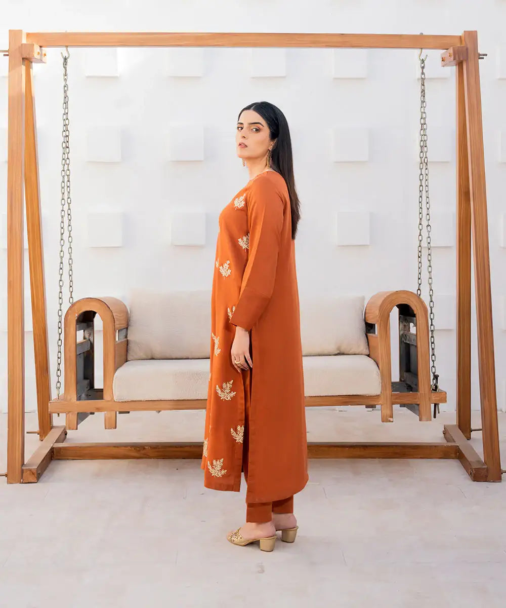 Embroidered Viscose Long Shirt - Kross Kulture