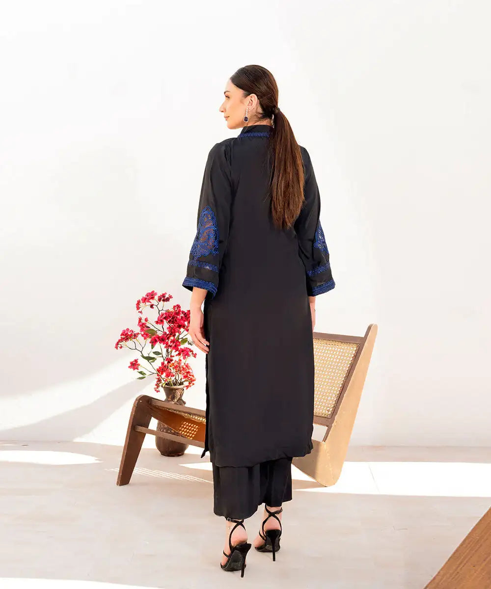 2PC - Crepe Silk Suit - Kross Kulture