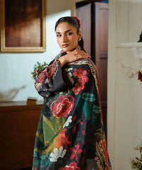 2PC - Printed Silk Lawn - Kross Kulture