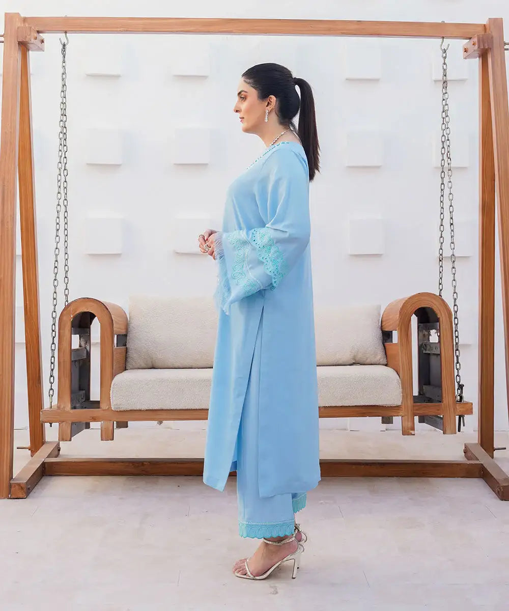 2PC - Crepe Silk Suit - Kross Kulture