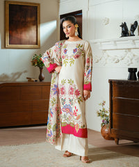 2PC - Printed Silk Lawn - Kross Kulture