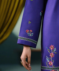 Embroided Lawn Cotton Shirt - Kross Kulture