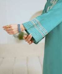 2PC - Embroidered Khaddar Suit - Kross Kulture