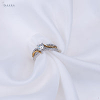 Curve Solitaire Ring