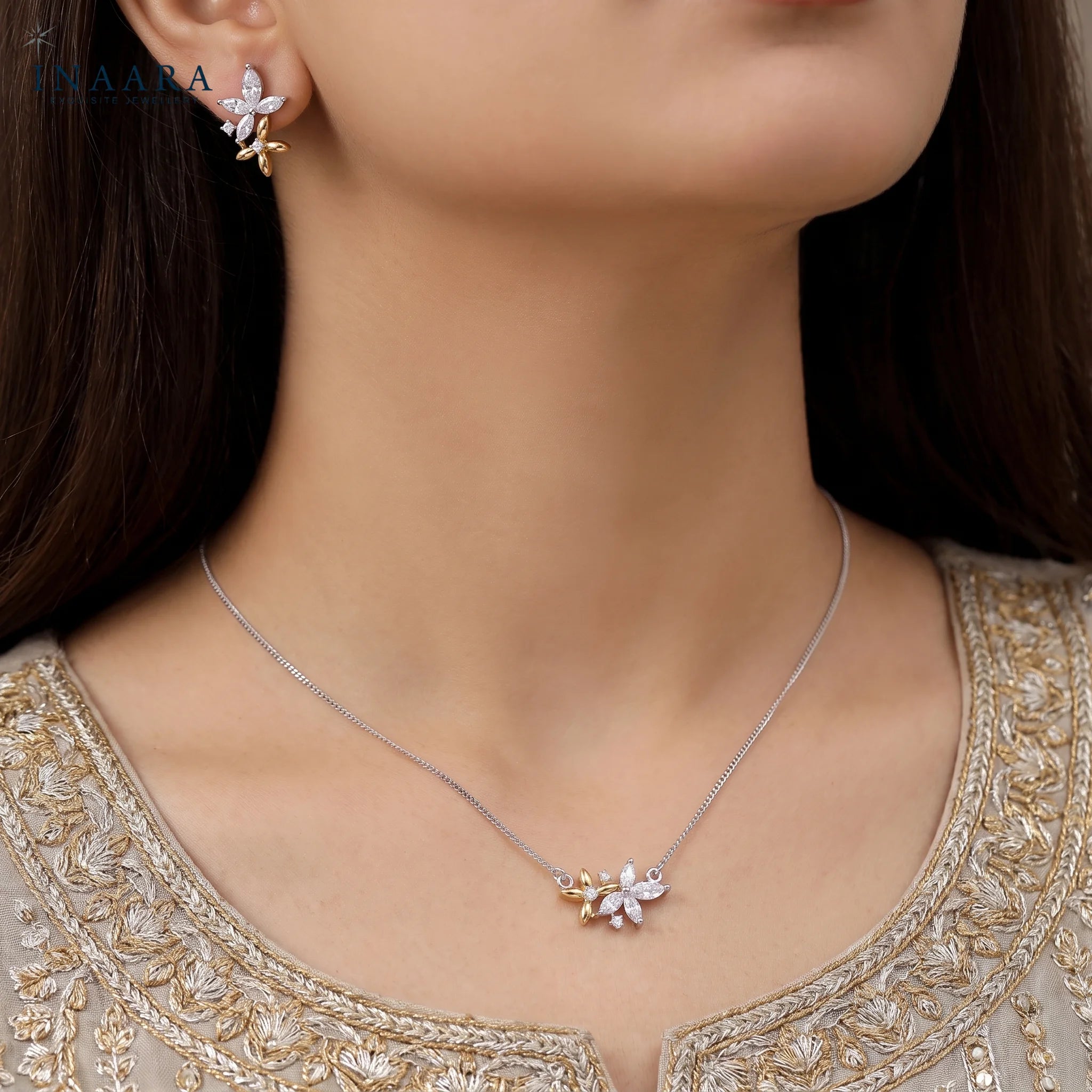 Dawn Petal Pendant Set