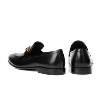 Black Cow Leather Formal Loafer Style - Mmall
