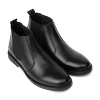 Black Cow Leather Chelsea Boots - Mmall