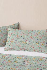Floral Cipher Percale Bed Sheet Set – view 3