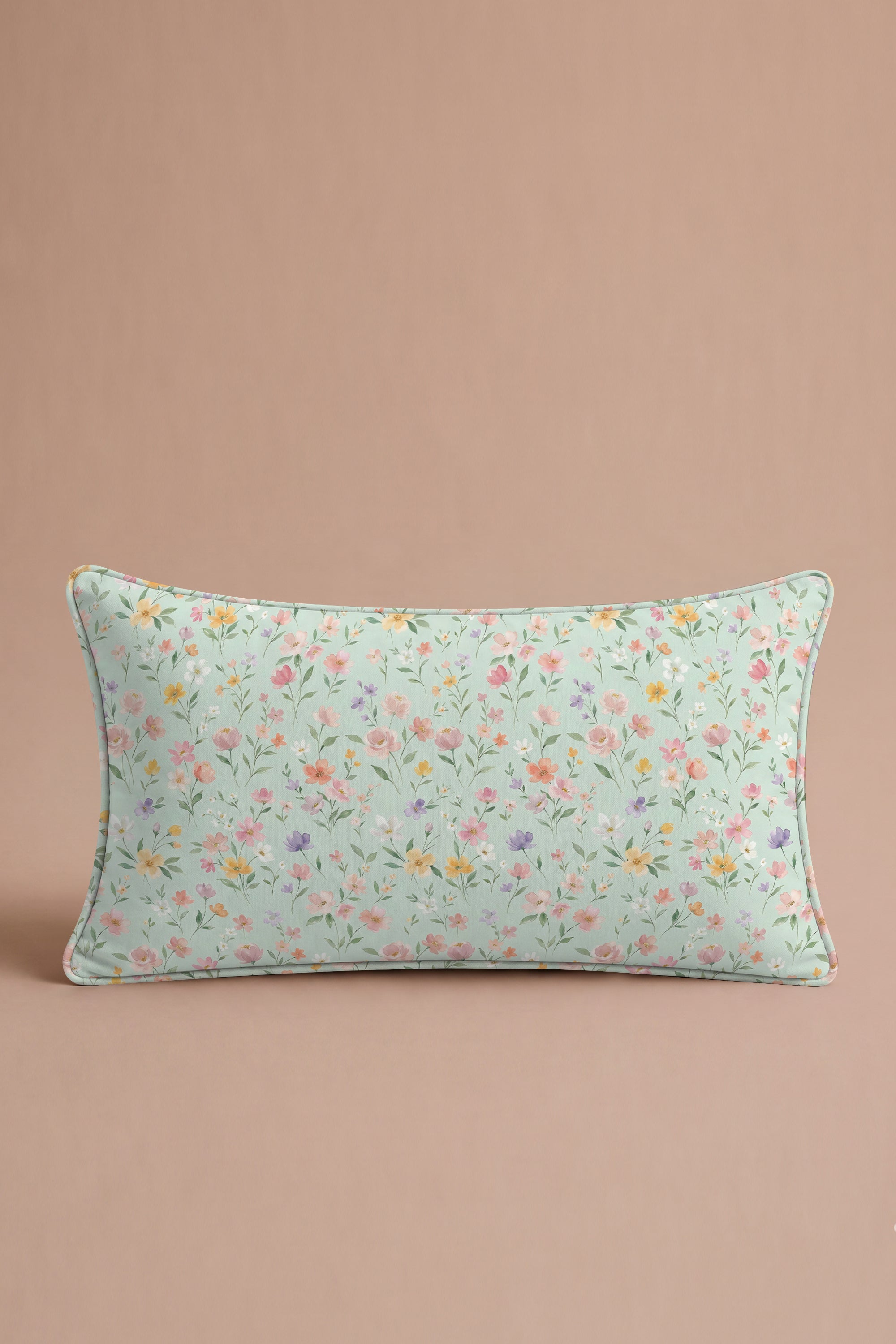 Floral Cipher Percale Cushion Cover – view 2