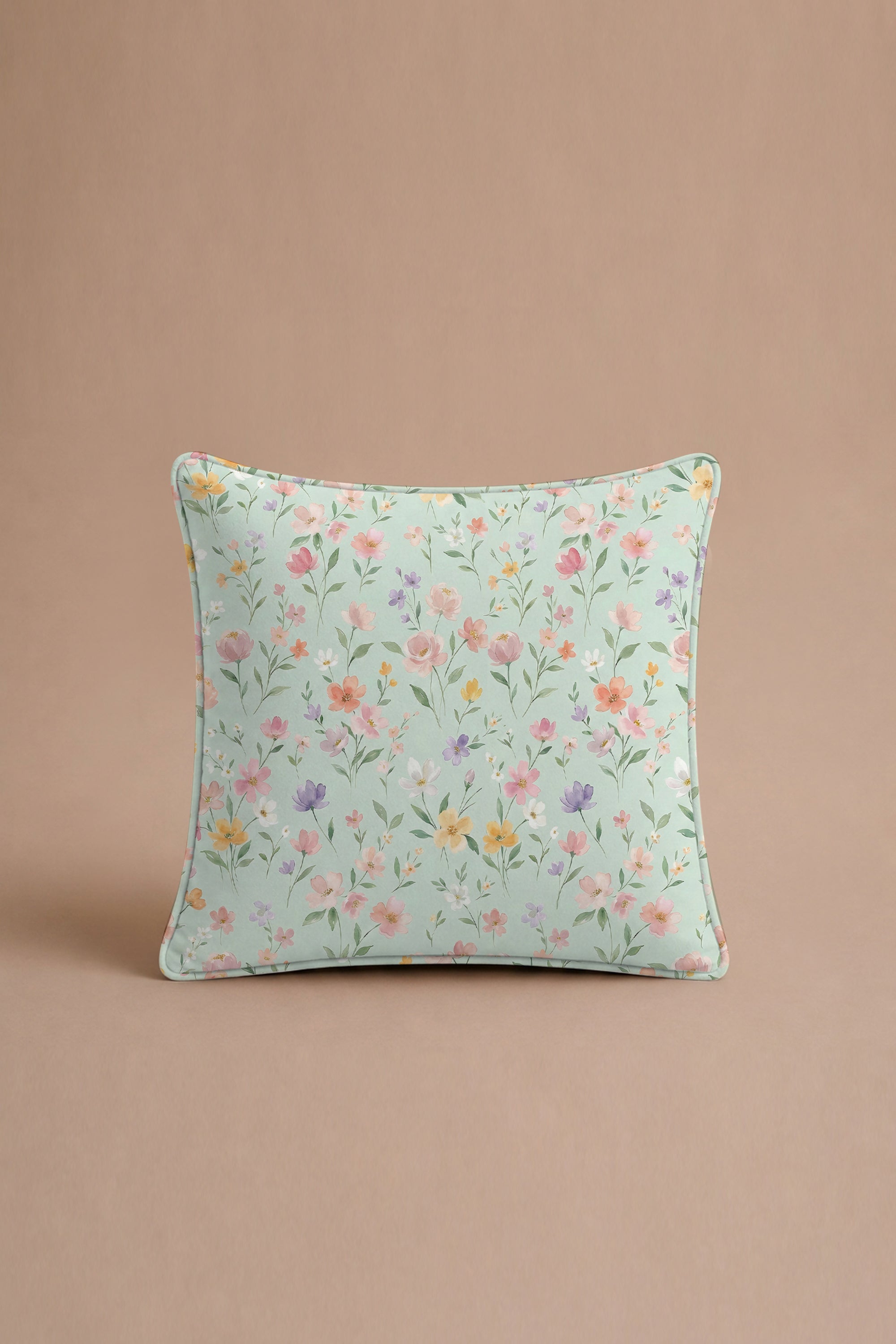 Floral Cipher Percale Cushion Cover
