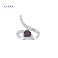 Elegant Garnet Ring