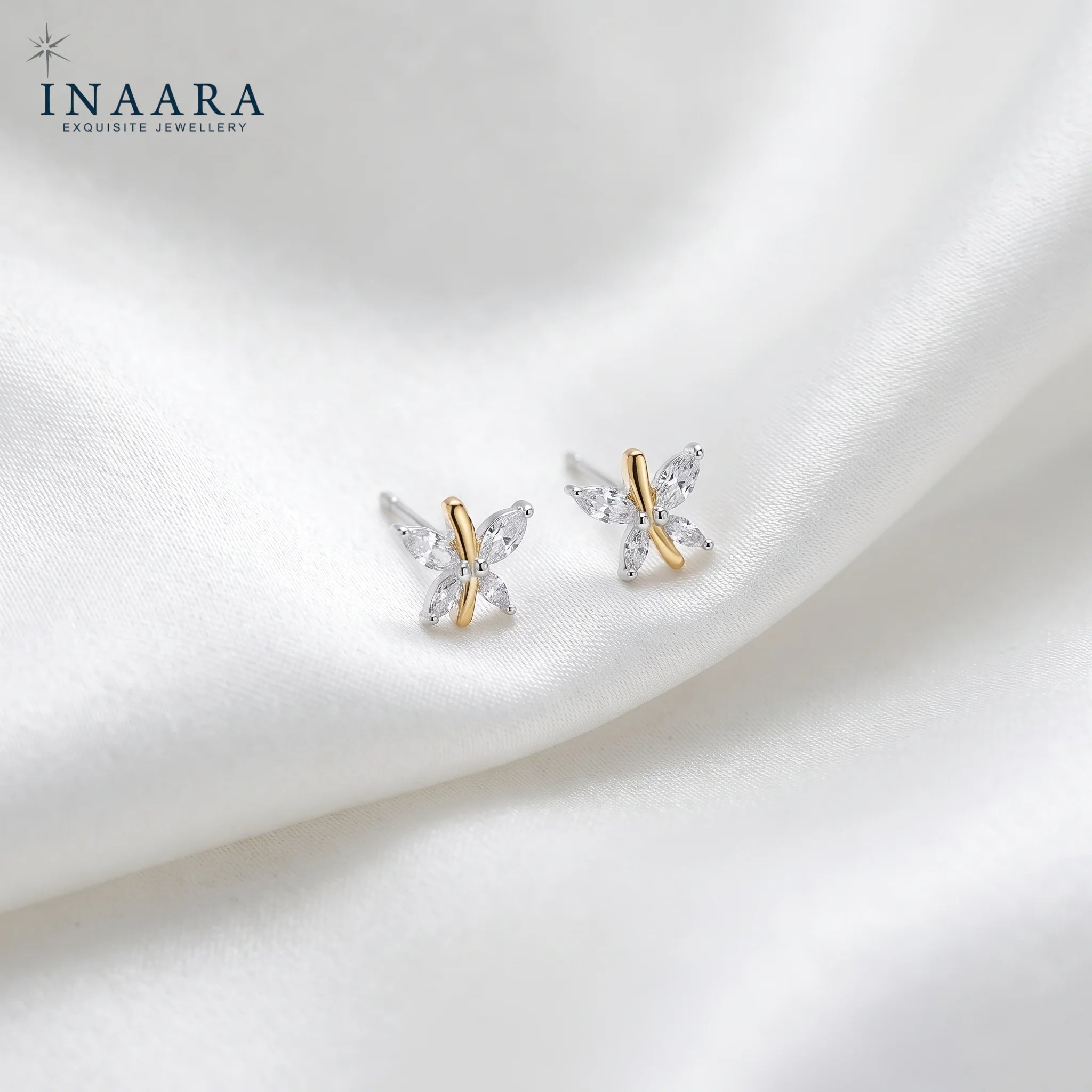 Golden Flutter Studs