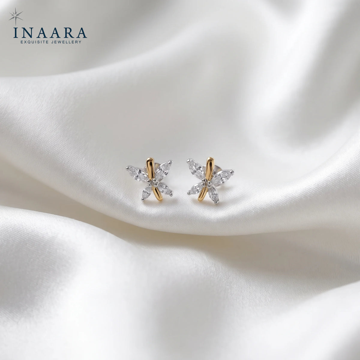Golden Flutter Studs