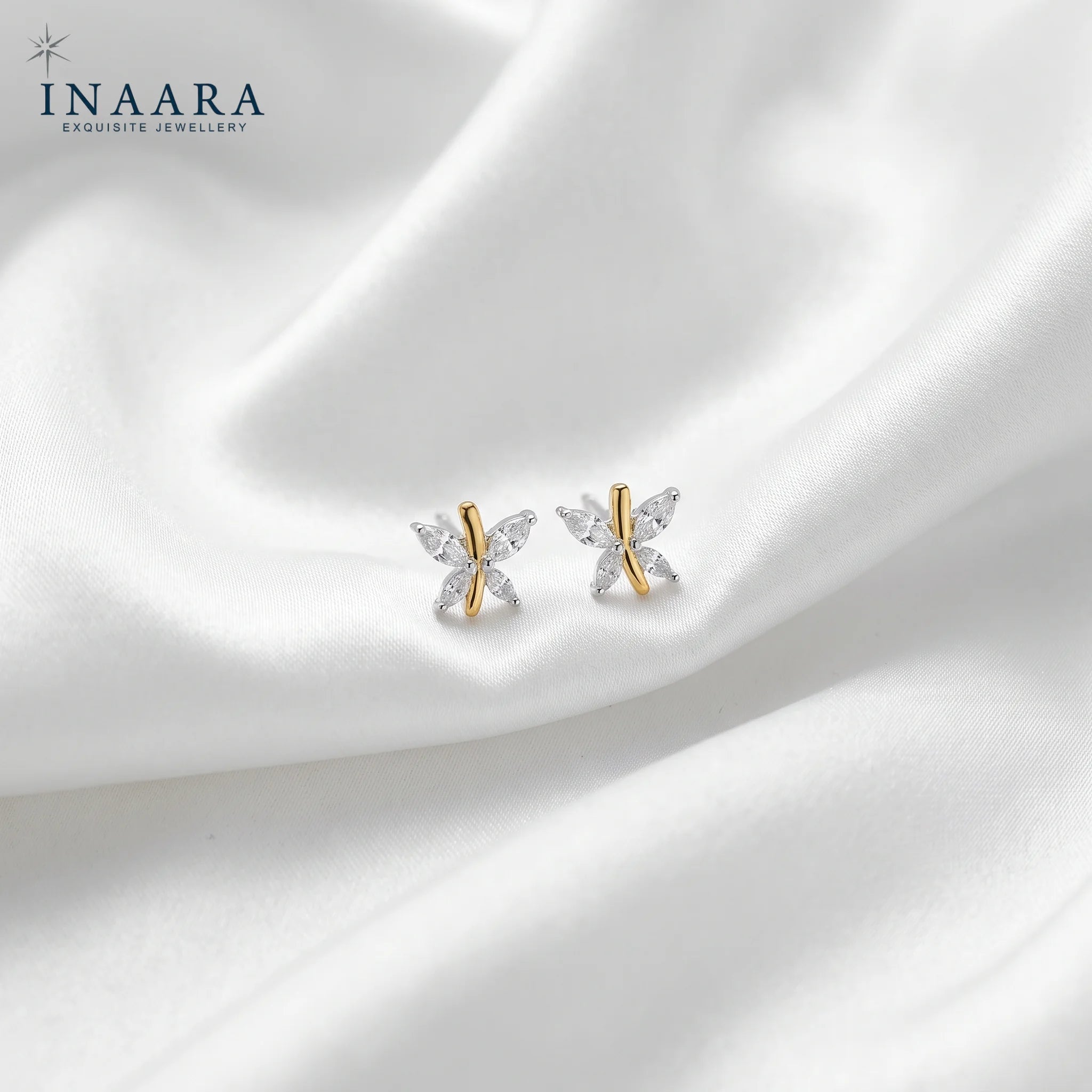 Golden Flutter Studs
