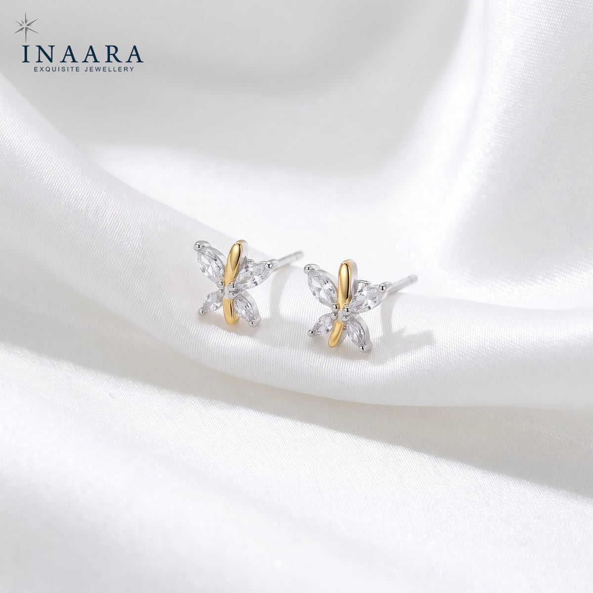 Golden Flutter Studs