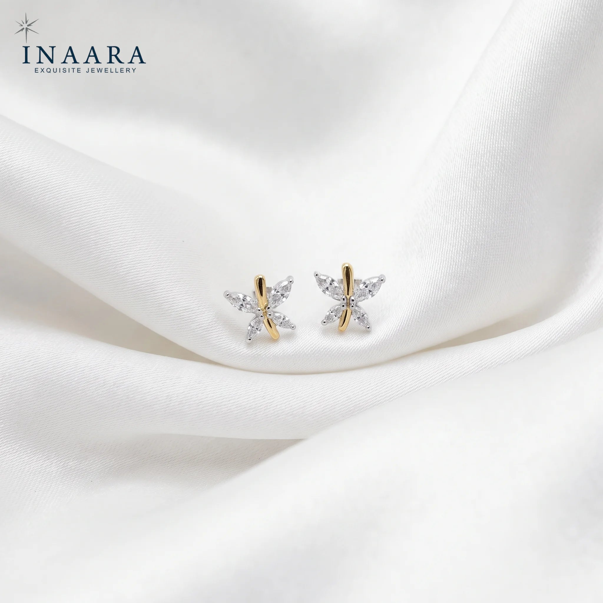 Golden Flutter Studs