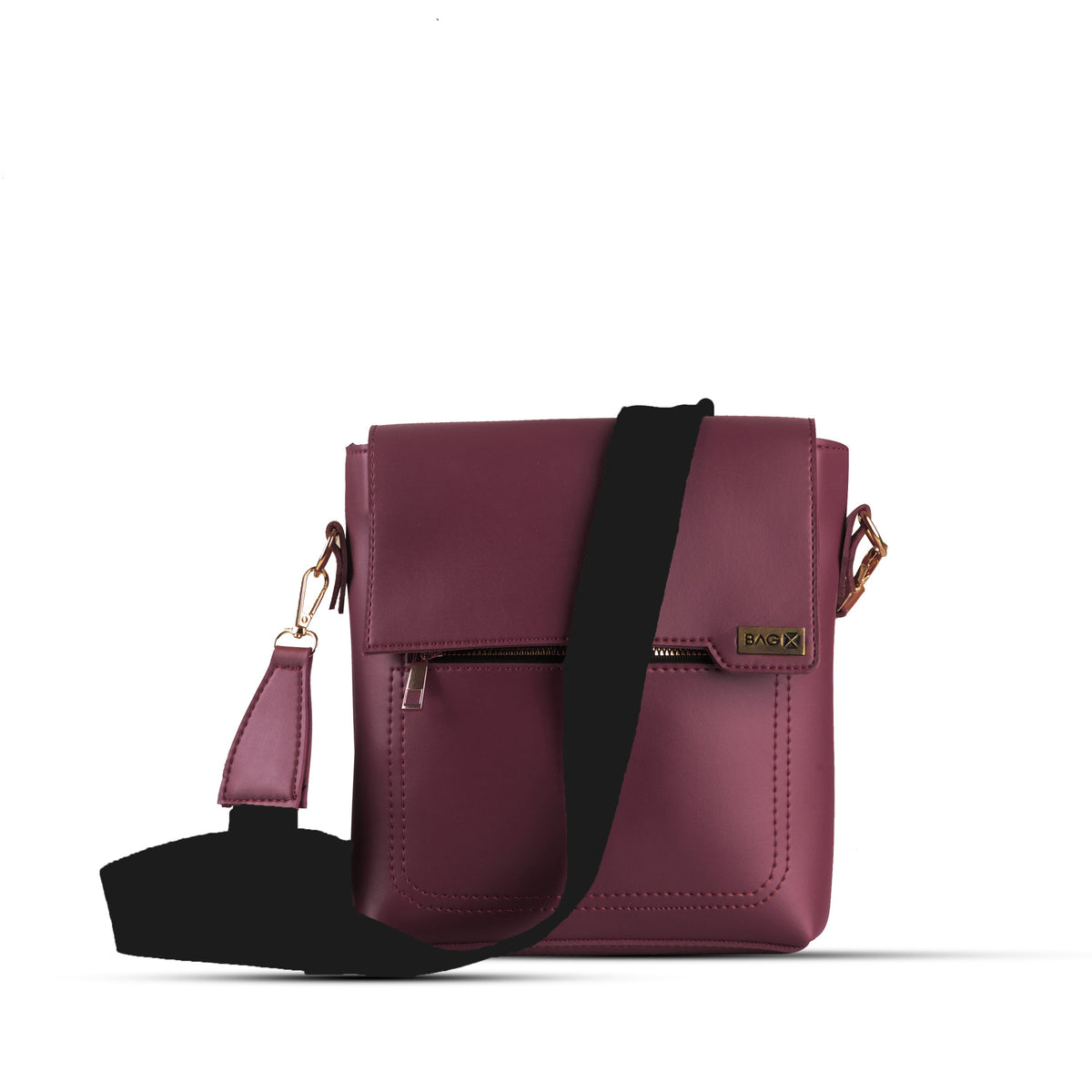 Quest Maroon women's crossbody bag in maroon by Bag X