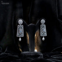 Crown Aqua Earrings