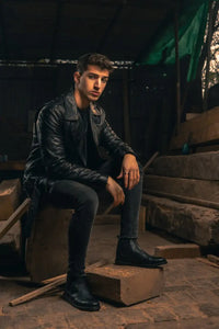 Black Cow Leather Chelsea Boots - Mmall