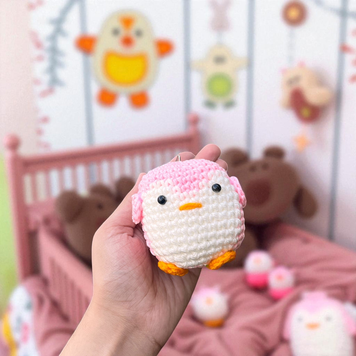Crochet Little Penguin Keychain Gulyarn