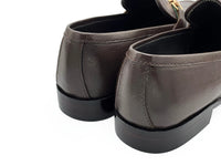 Brown Grain Premium Formal Leather Loafer - Mmall