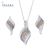 Curly Leaf Pendant Set