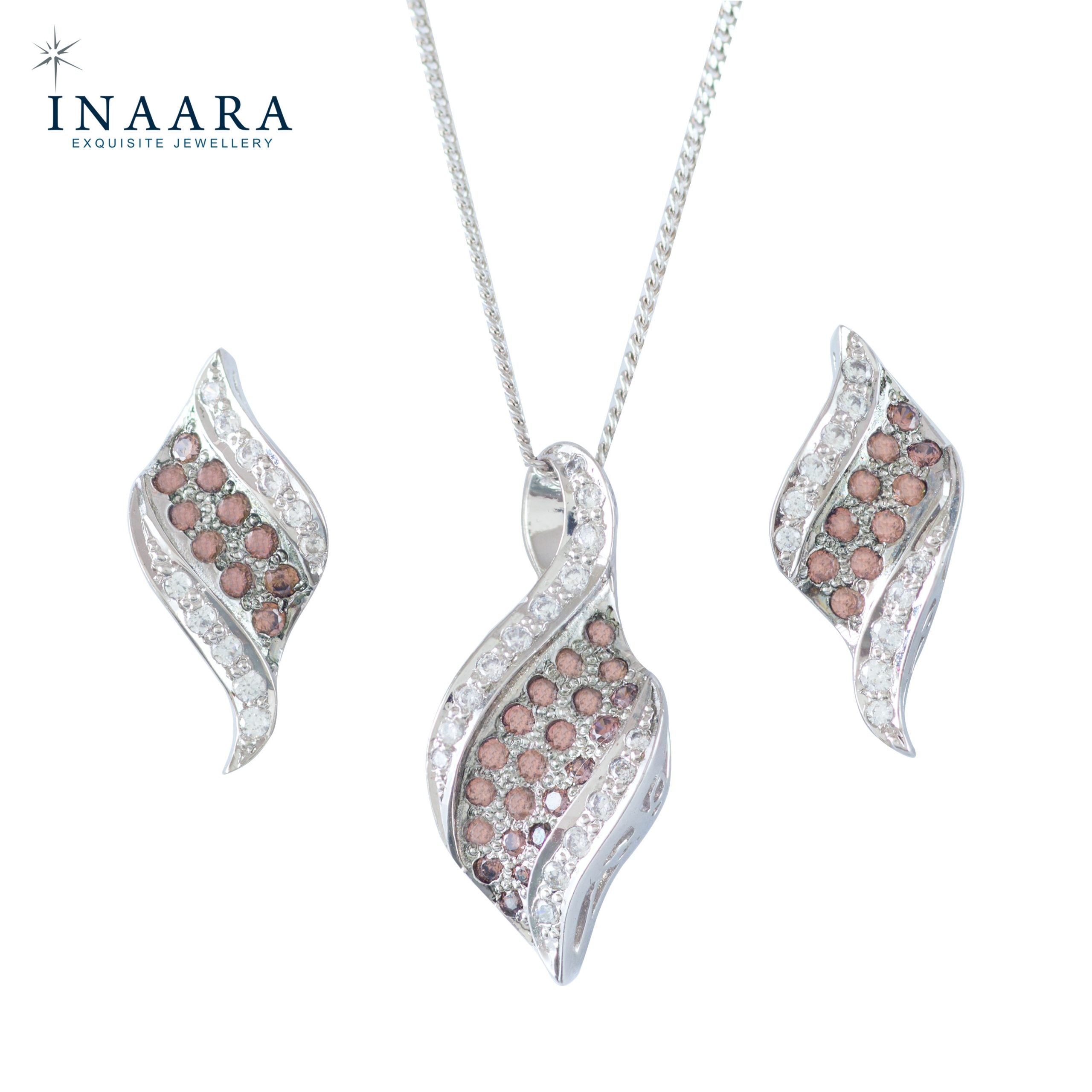 Curly Leaf Pendant Set