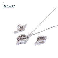 Curly Leaf Pendant Set