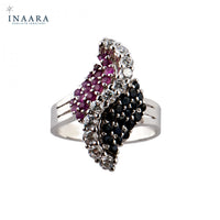Multi-Colour Leaf Ring 1