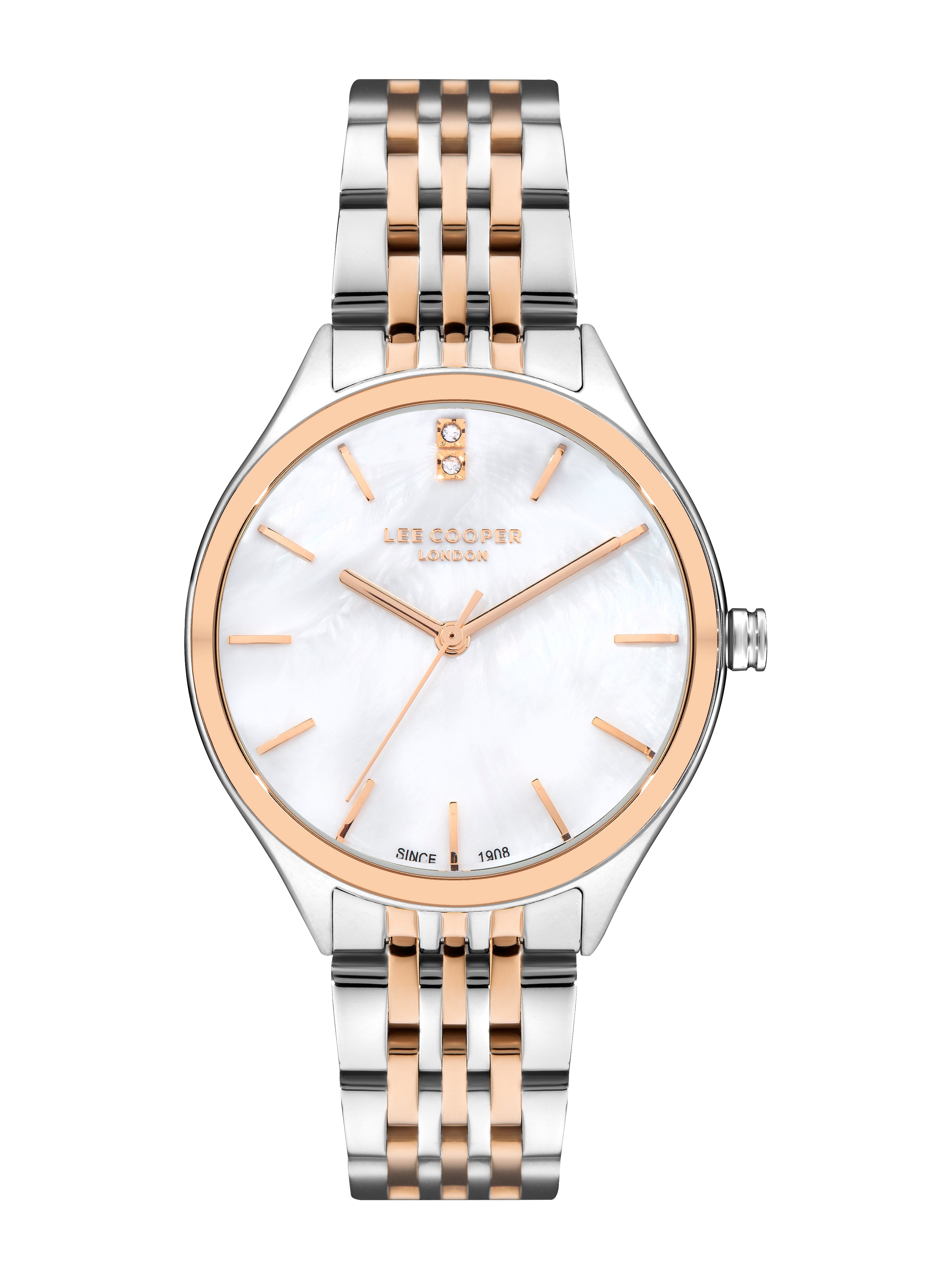 Lee Cooper - LC07821.520 - Women's Super Metal Silver/Rose Gold Watch - Nizam Watch House